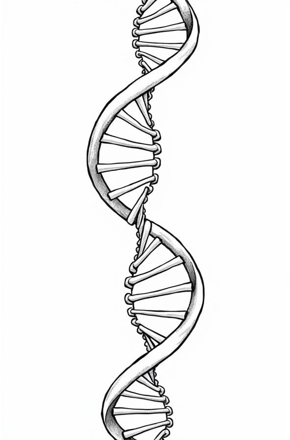 DNA-Double-Helix-Printable-Sketch