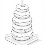 Donut-Stack-Printable-Sketch