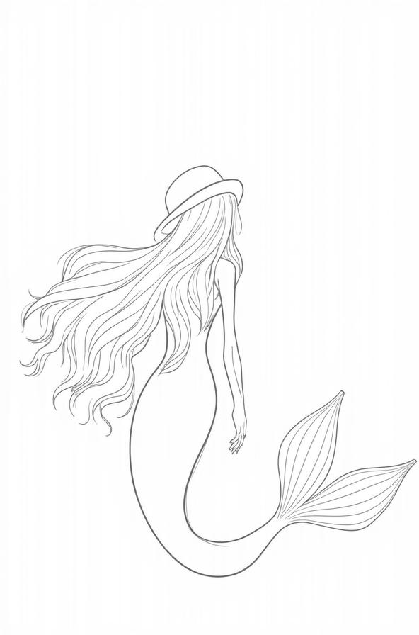 Mermaid-Palace-Printable-Sketch