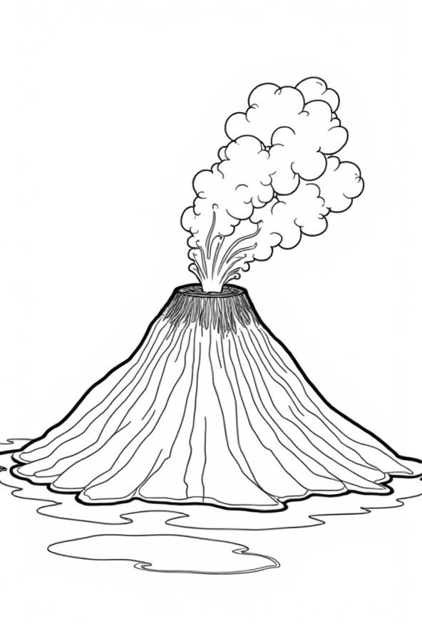 Volcano-Types-Printable-Sketch