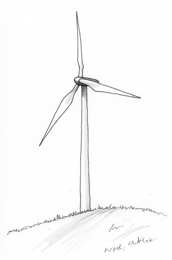 Wind-Turbine-Printable-Sketch